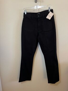 MOTHER Straight-Leg Black Women’s Jeans NWT